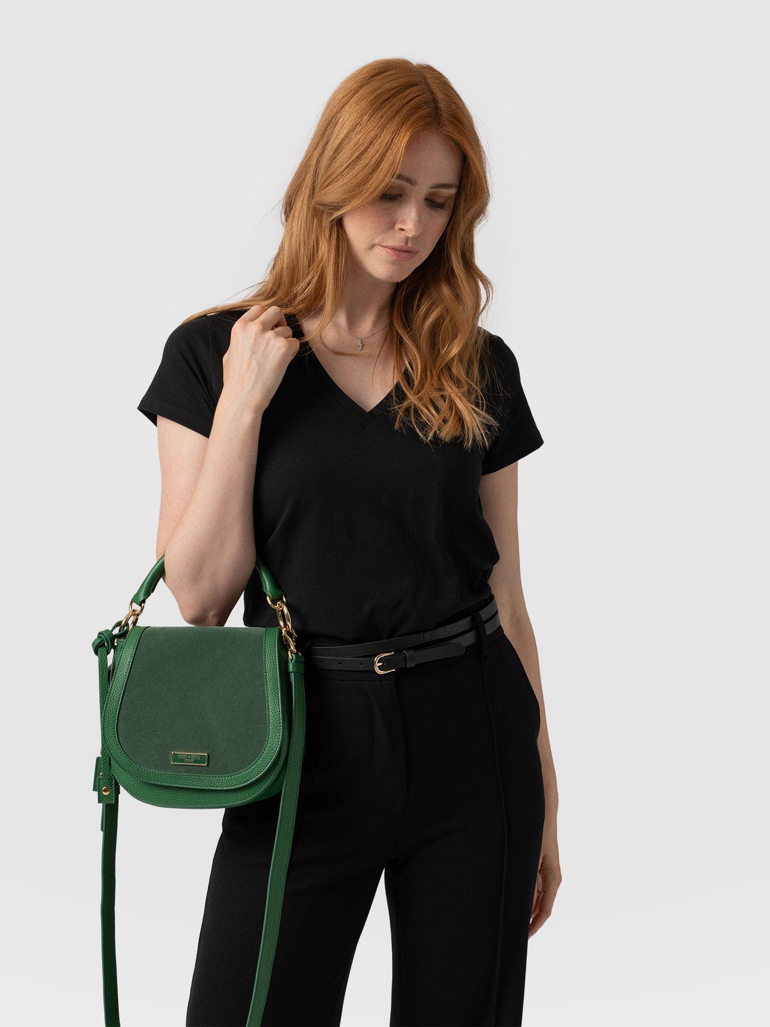 Saddle Bag Green - Women's Handbag | Saint + Sofia® EU